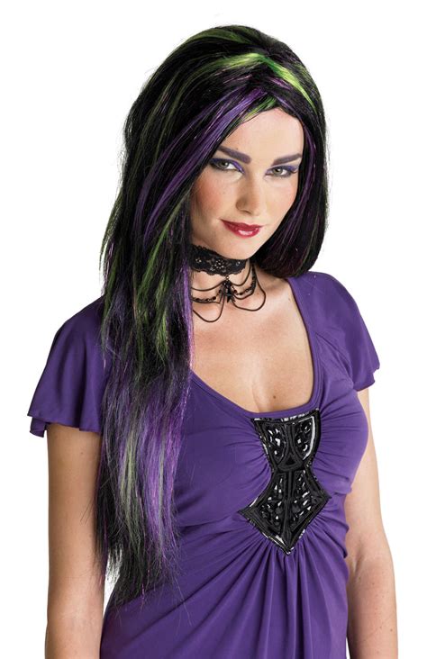 Pewter witch wig